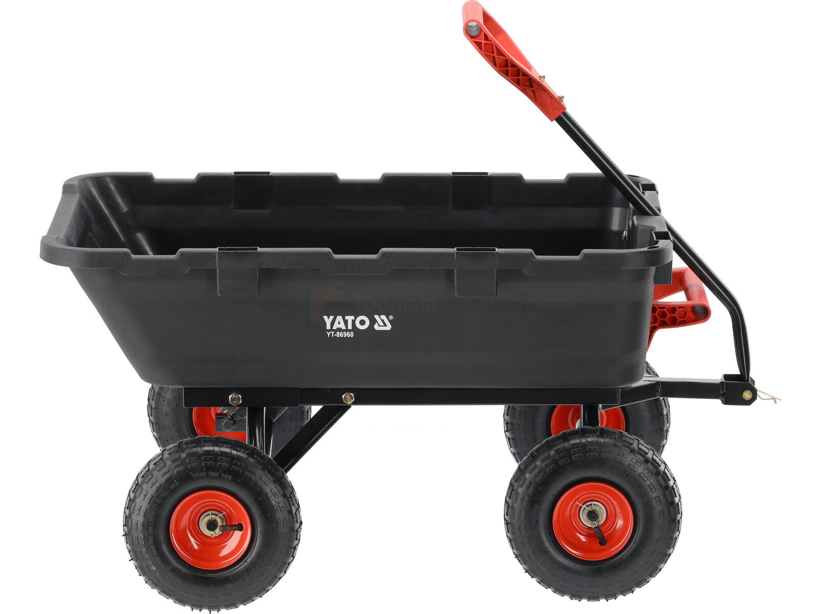 Pildil on Yato aiatõllakaar, millel on kallutusfunktsioon ja tugev korpus, mille kandevõime on kuni 350 kg.