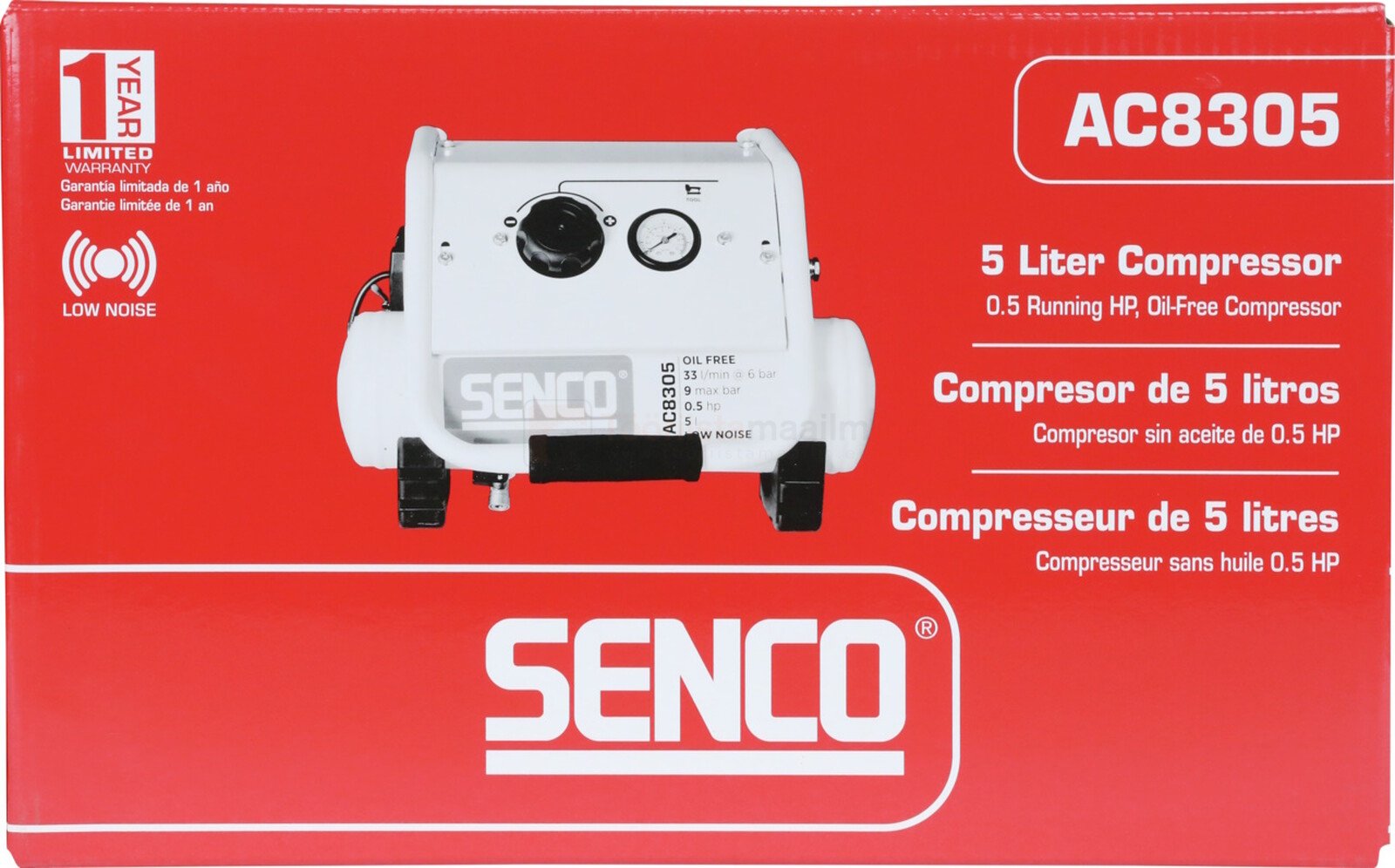Senco õlivaba kompressor AC8305 4