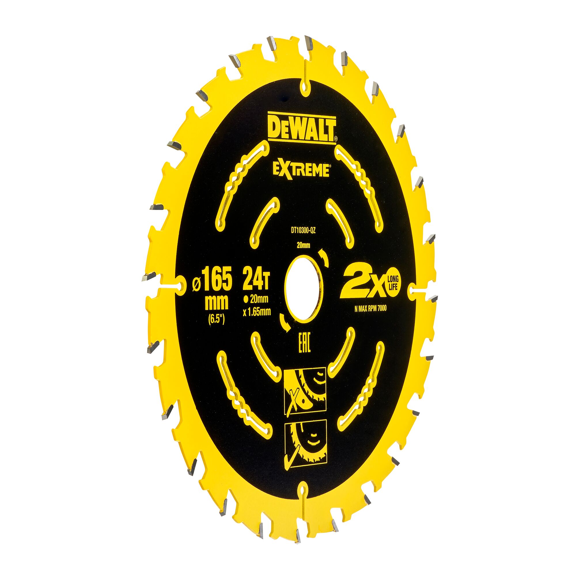 DeWalt saeketas Extreme 165 x 20 mm Z24