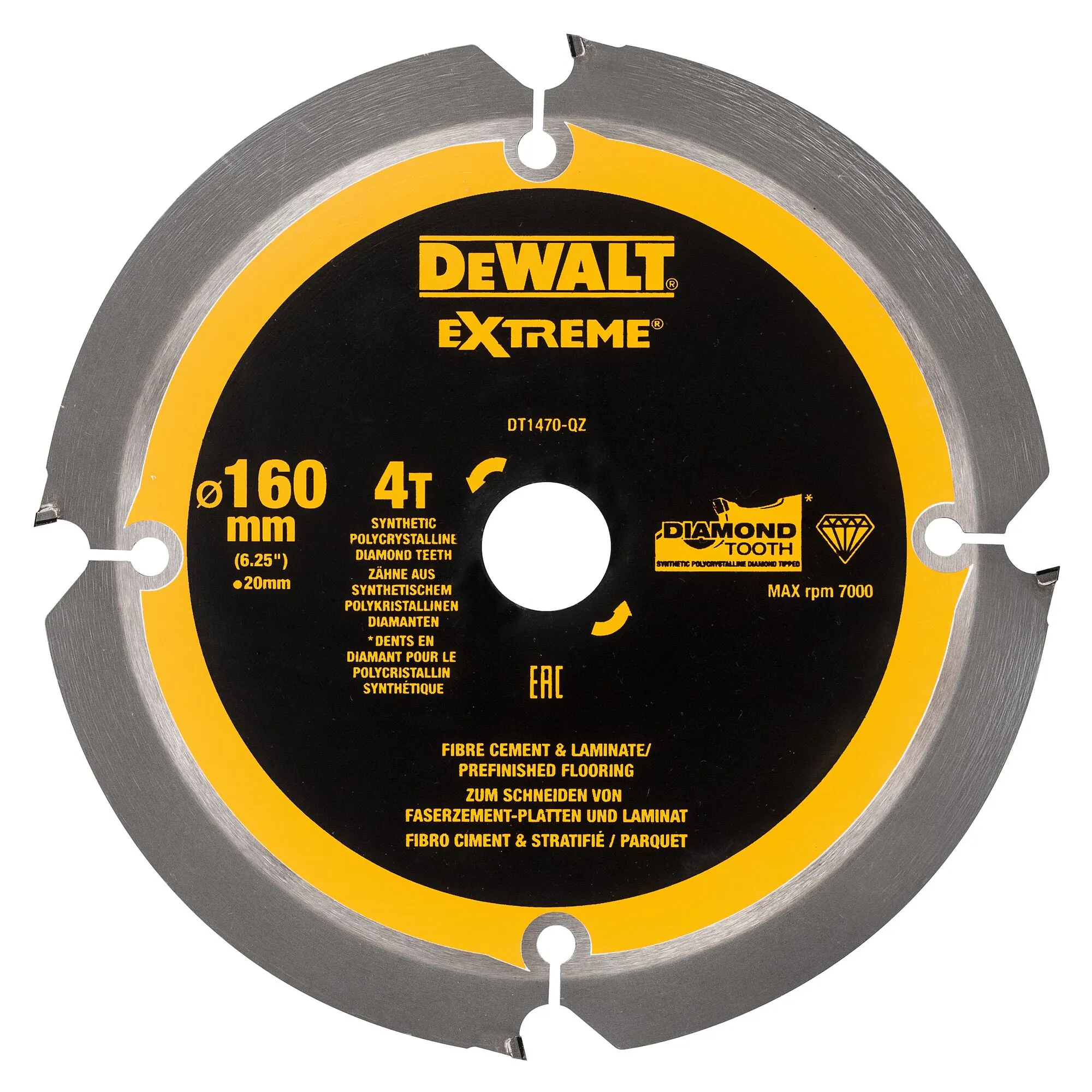 DeWalt diamond cutting disc 160 x 20 mm 4T