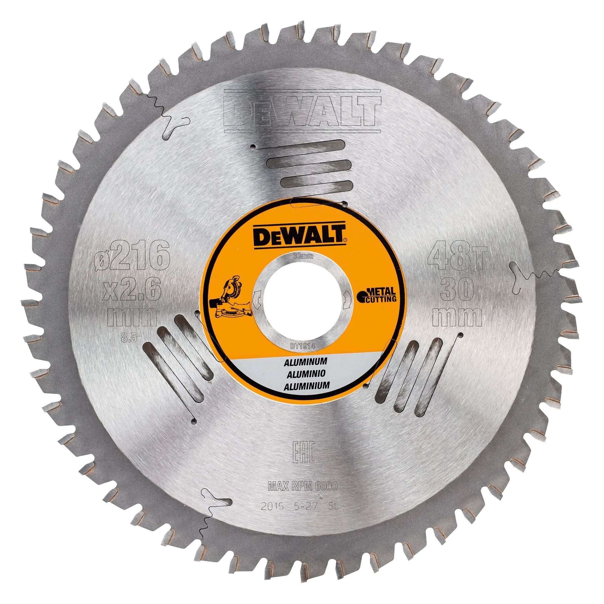 DeWalt пильный диск по металлу 216 x 30 мм TCG 48T