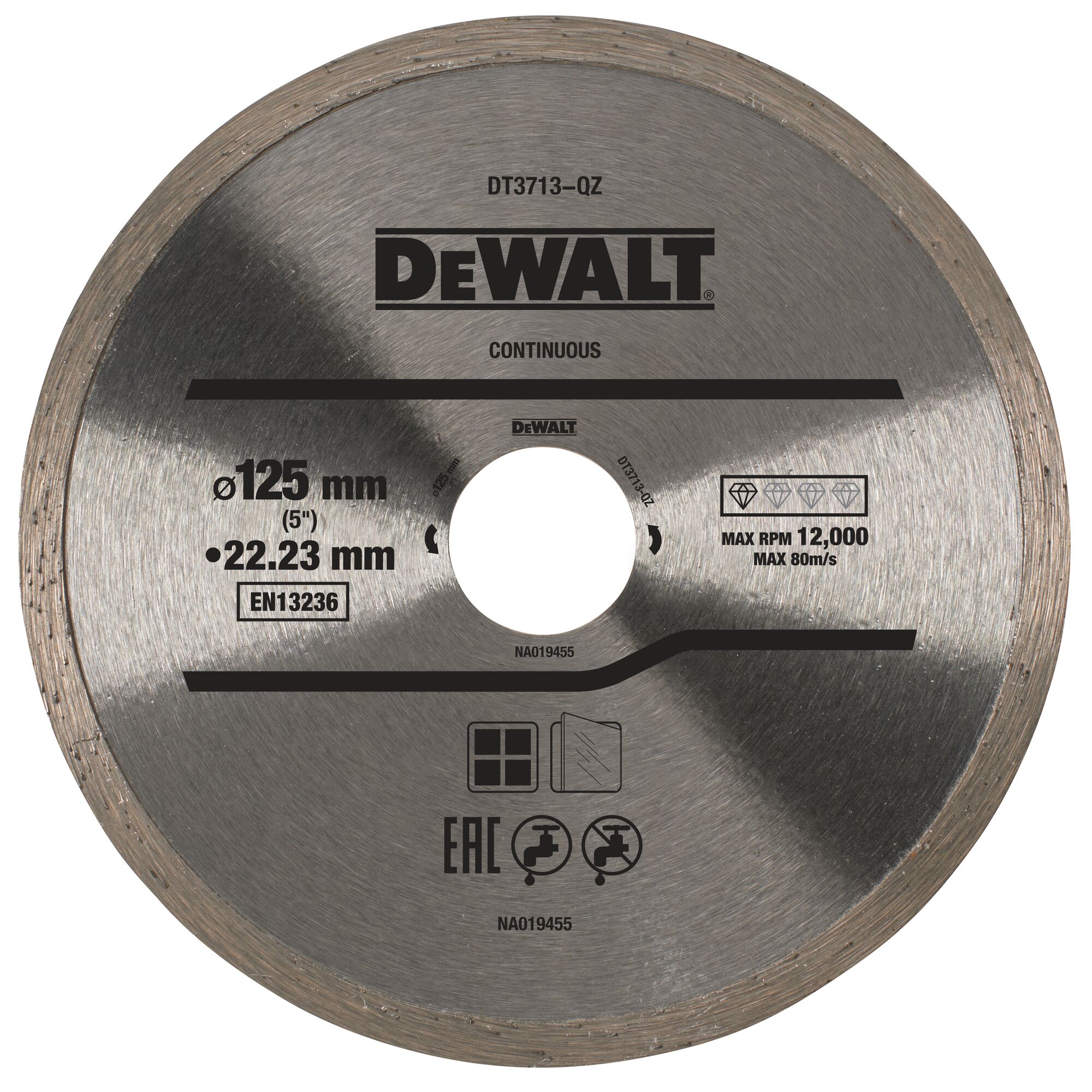 Diamond Cutting Disc DeWalt DT3713 125x1,6x22,2mm