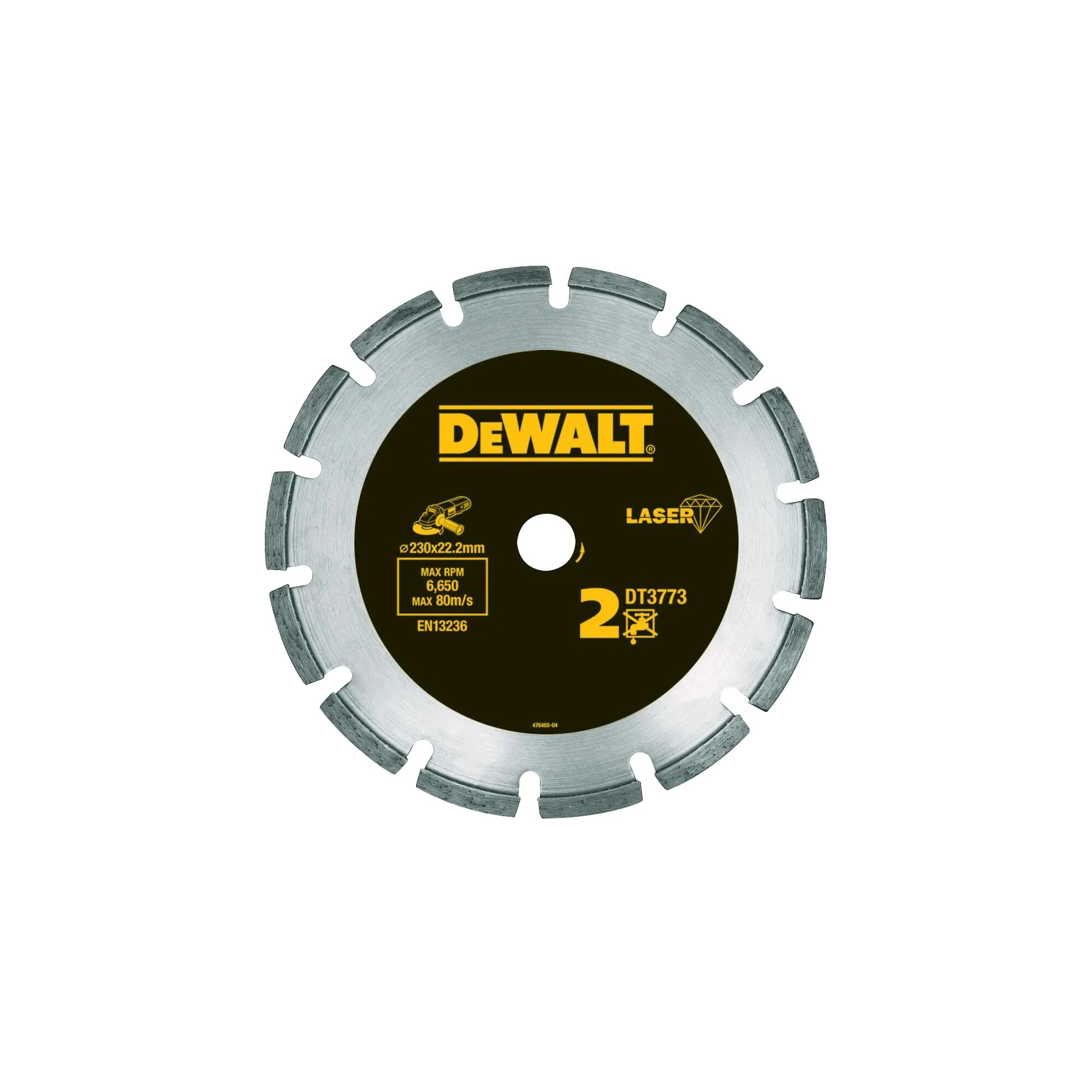 Pildil on näha DeWalt DT3773-XJ 230 x 22,2 mm teemantlõikeketas.