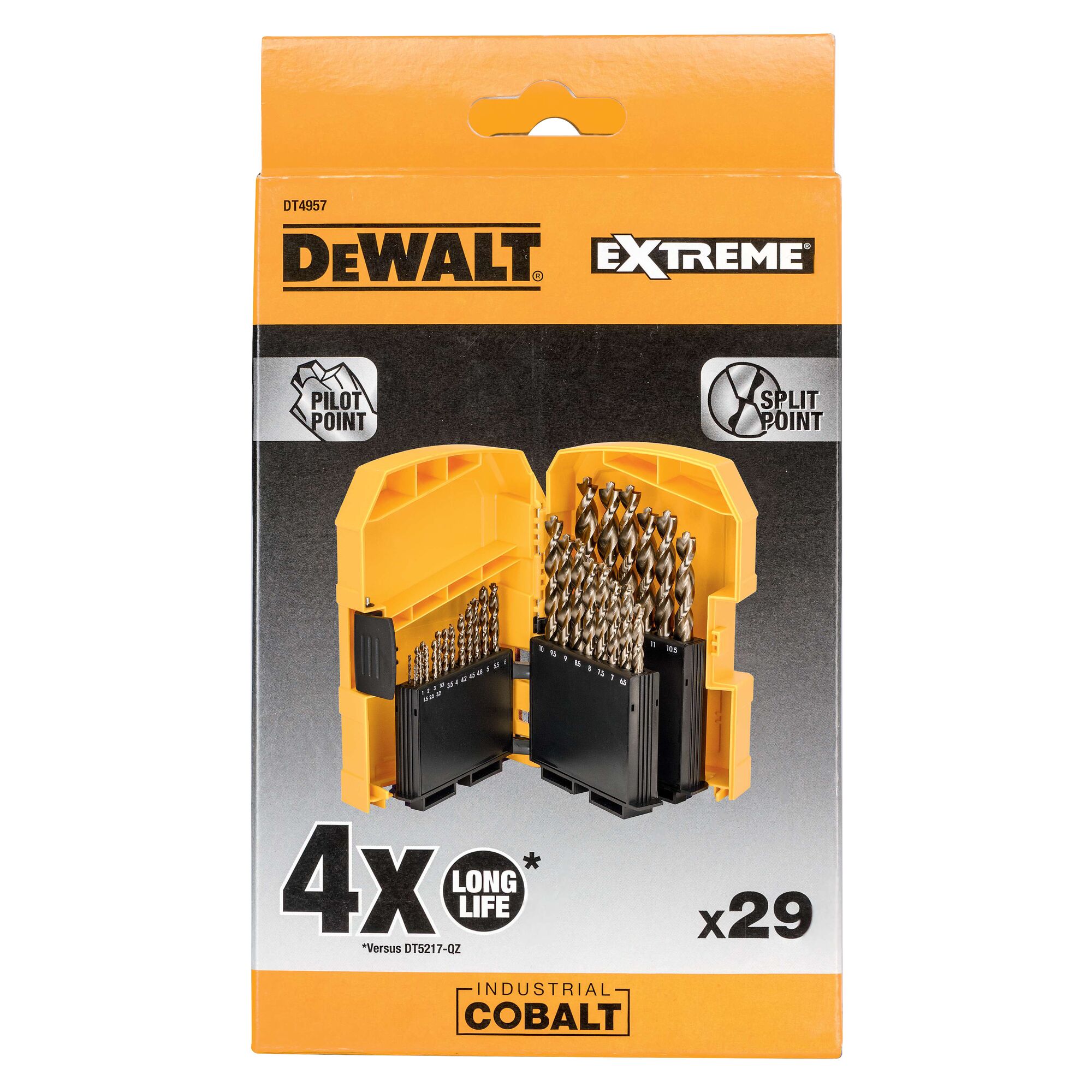 DeWalt metallipuuride komplekt HSS-E Co 5% 1-13 mm 29-osaline