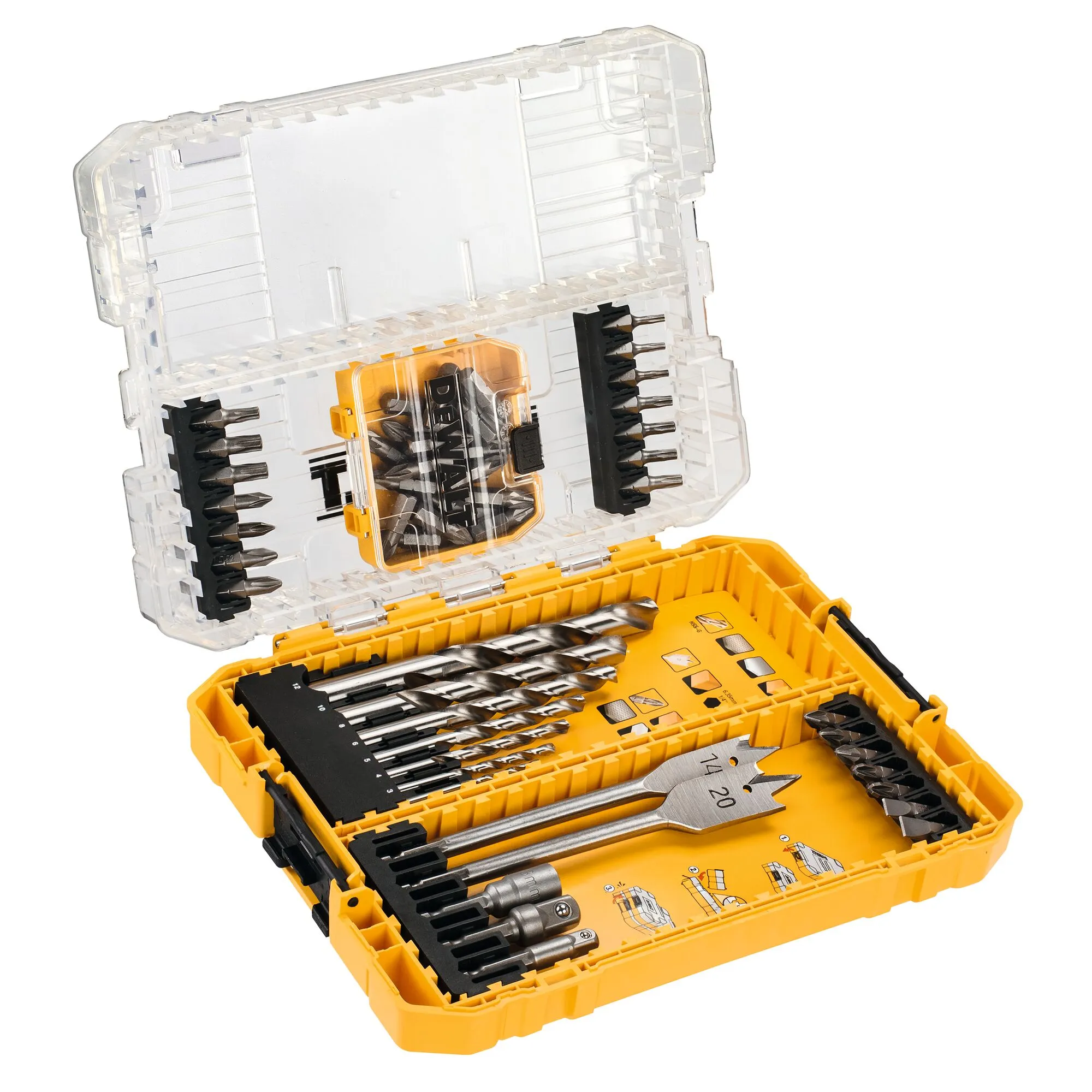 DeWalt 55-piece bit and drill bit set