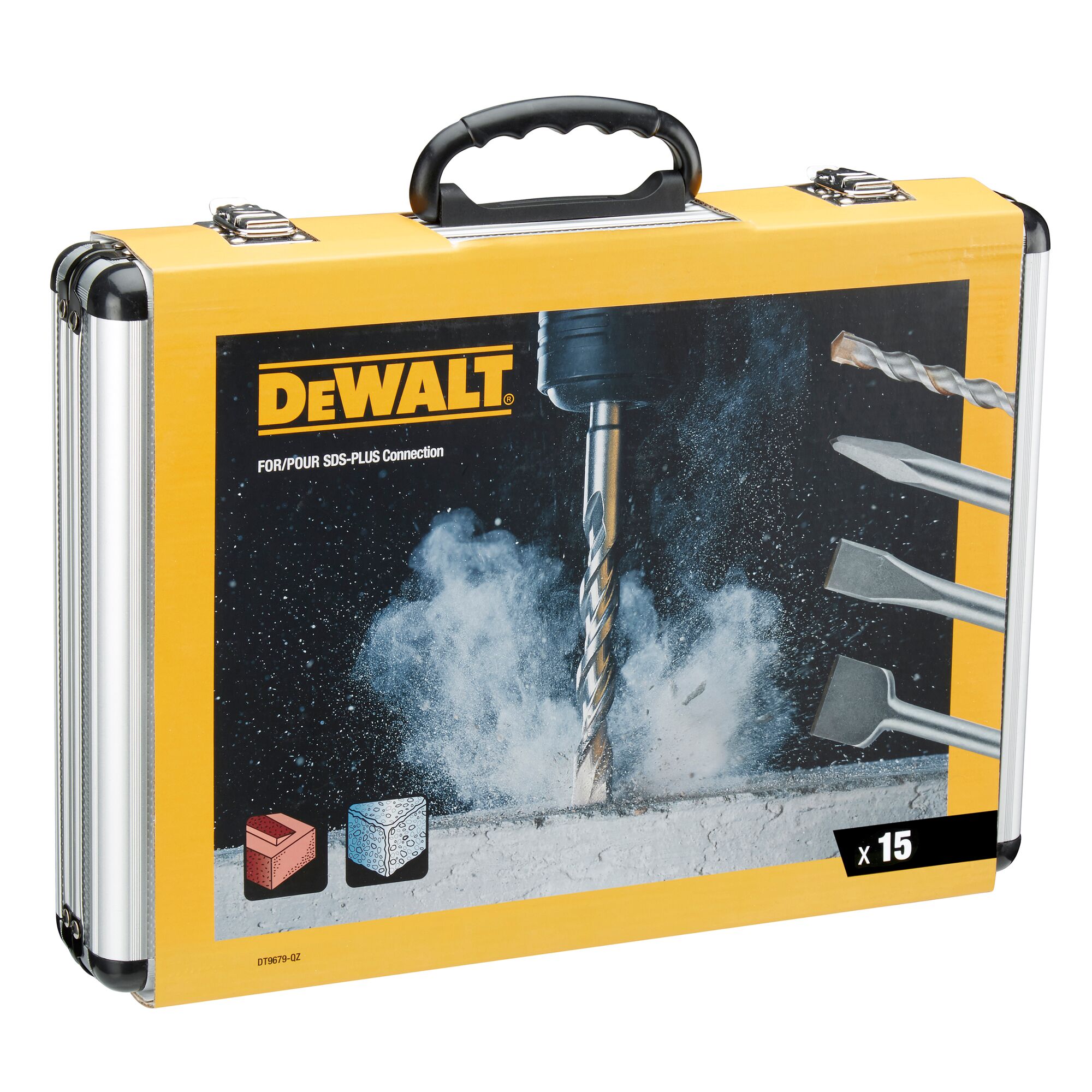 DeWalt betoonipuuride ja meislite komplekt SDS+ 15-osaline