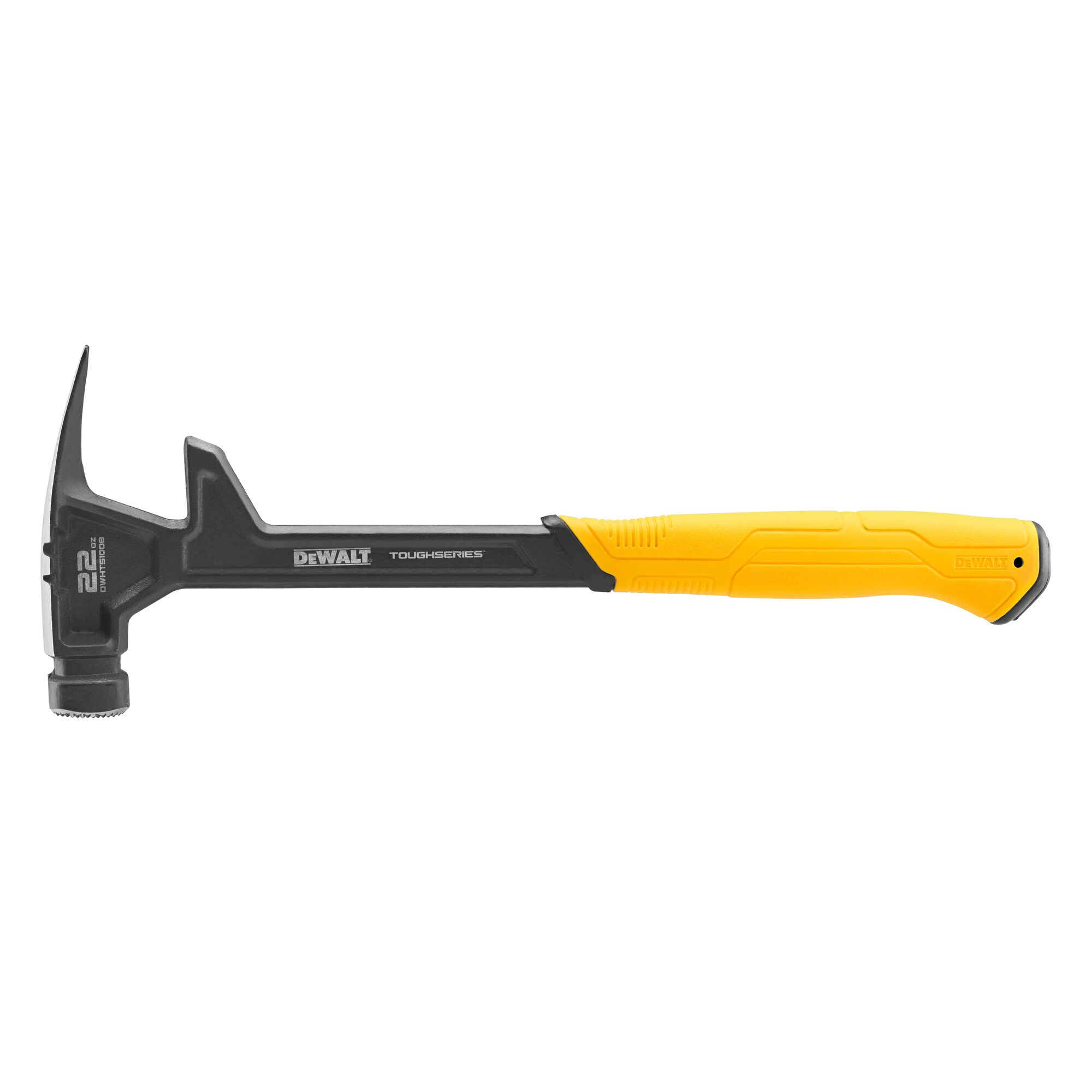 Pildil on DeWalt lammutusvasar, mis on 624 grammine ja sellel on must pea, kollane käepide ja haamripea.