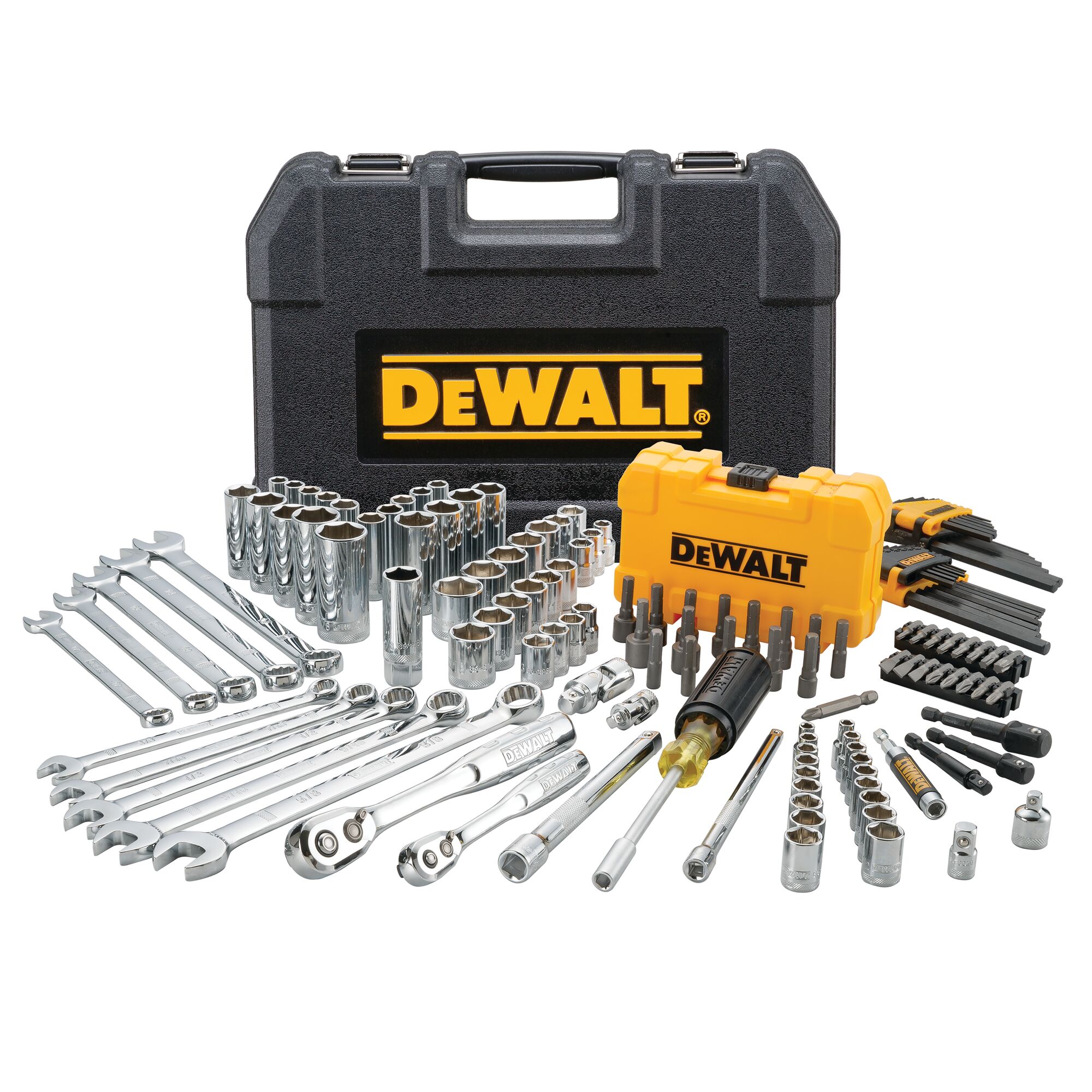 Dewalt käsitööriistakomplekt 1/4" ja 3/8" 142-osaline