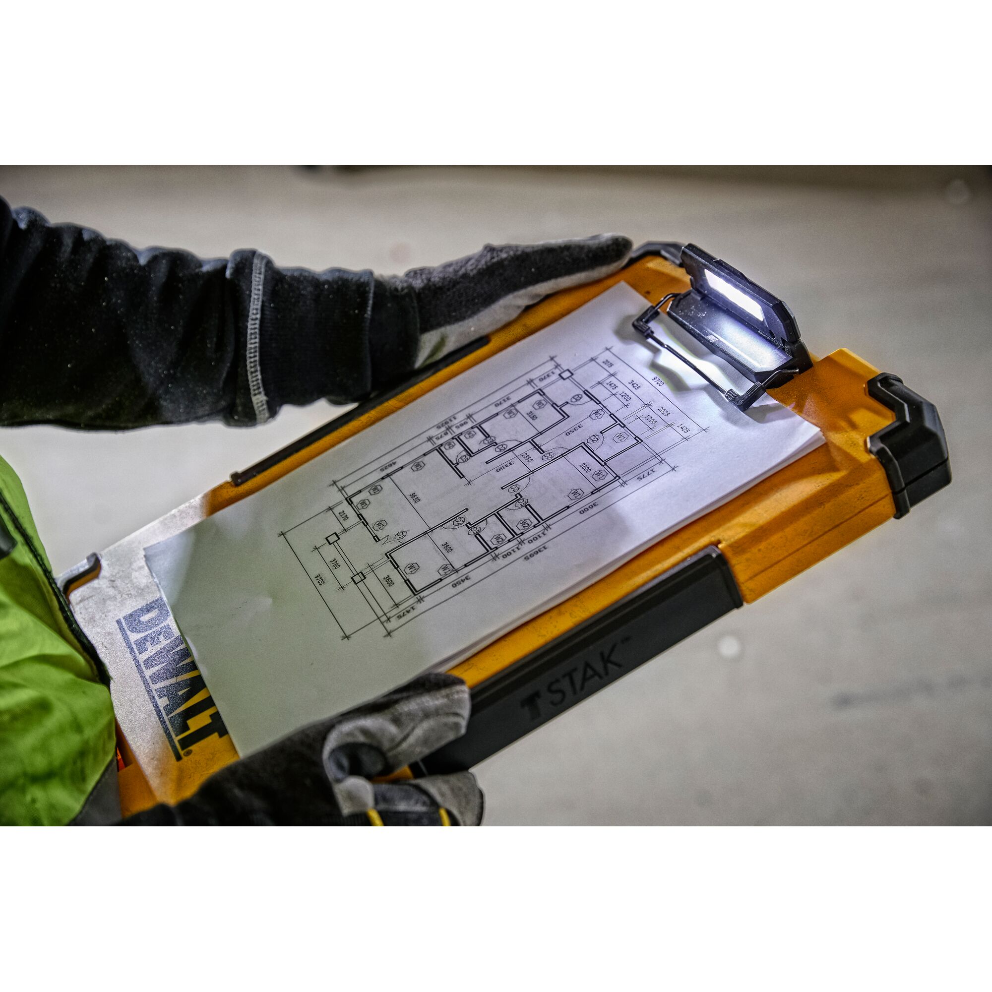 Document Holder/Writing Surface for DeWalt TSTAK Case
