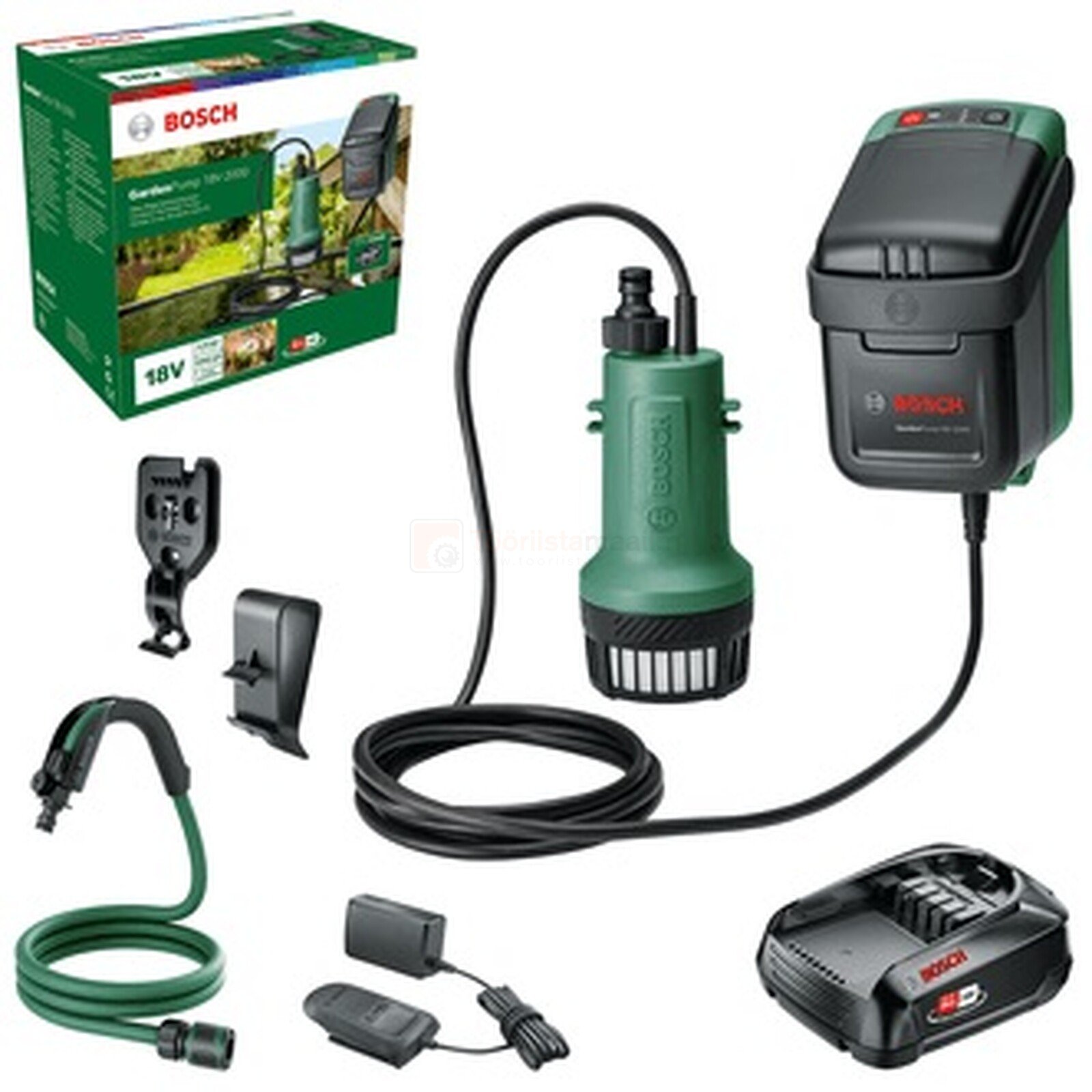 Akutoitega veepump Bosch GardenPump 18V-2000 2