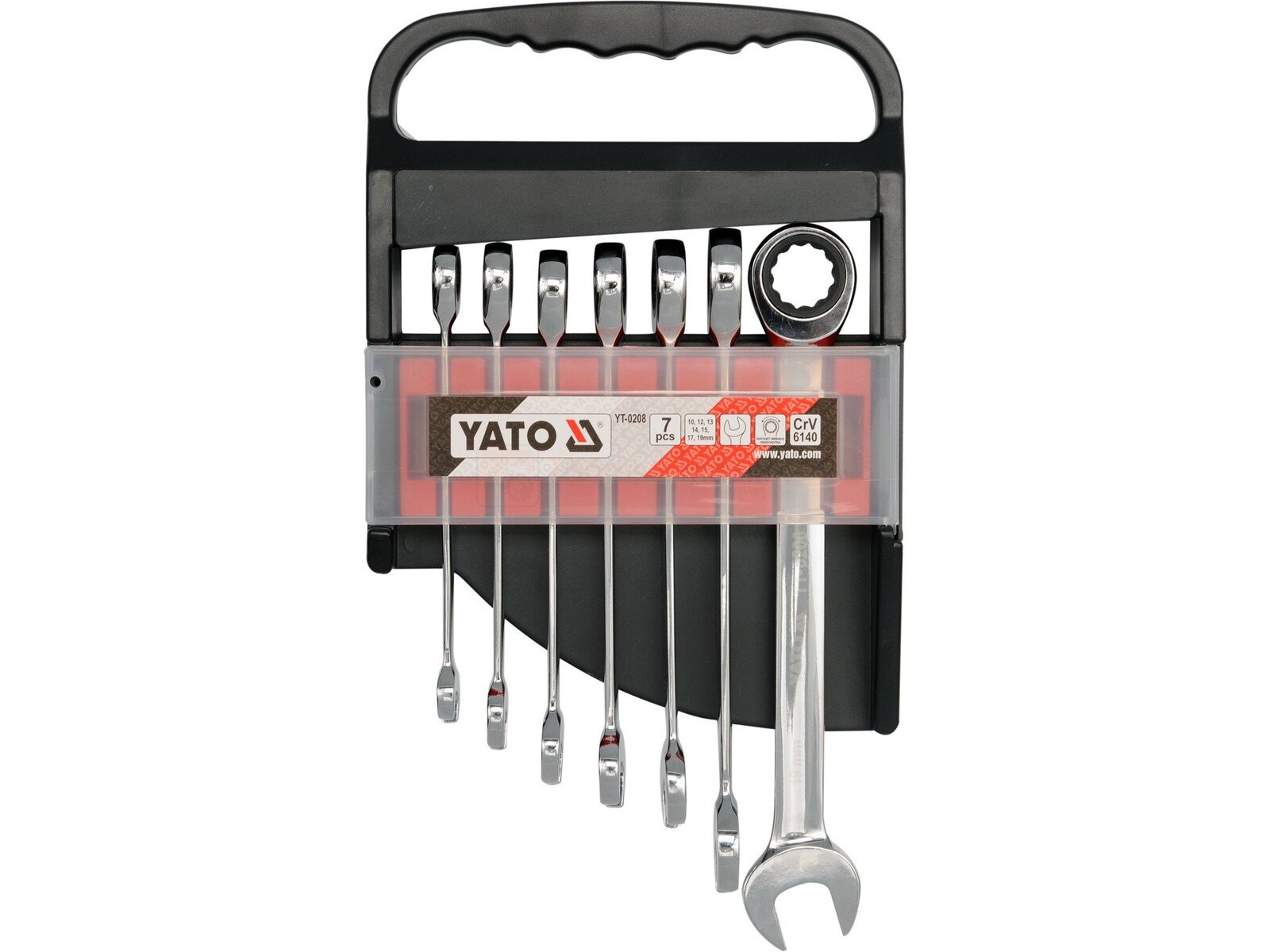 YATO lehtsilmusnarrede komplekt 10-19 mm, 7-osaline