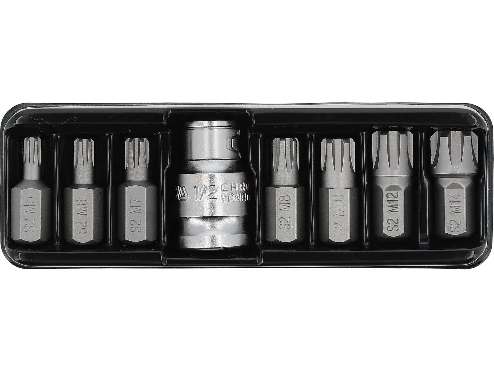 YATO RIBE bit set M5-M14, 8-piece