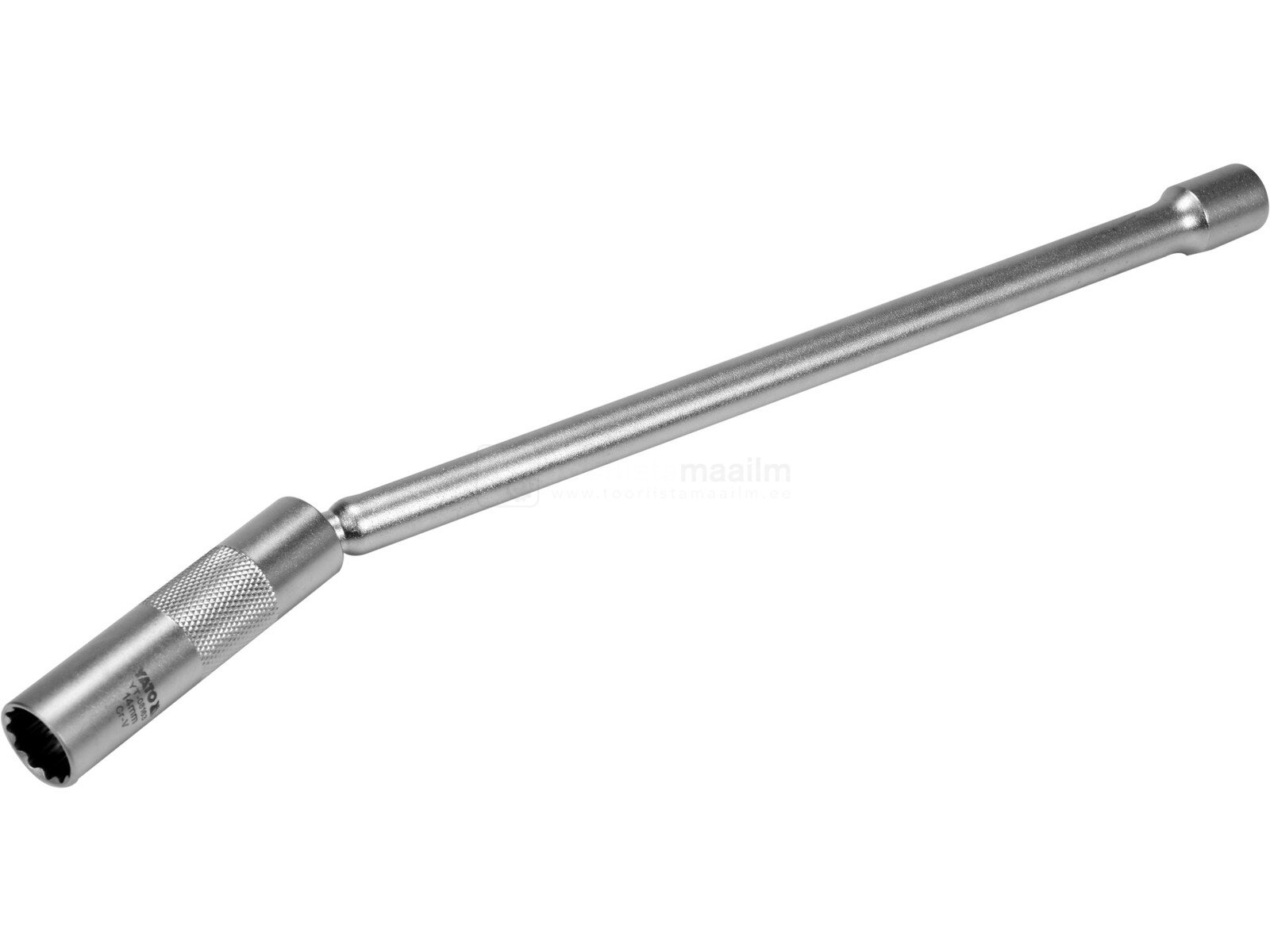 Pildil on YATO küünlapadrun 3/8" 14 x 310 mm, liigendiga, millel on liigendiga vars ja pistikupesa küünalde jaoks.