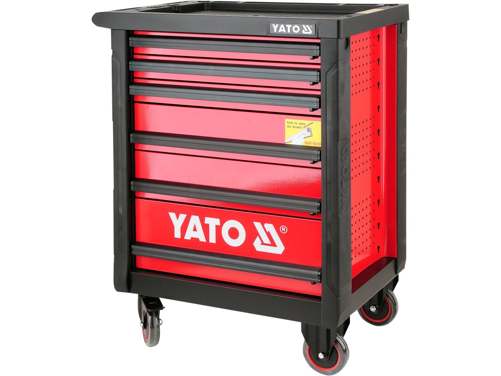 YATO wheeled tool cart with 6 drawers