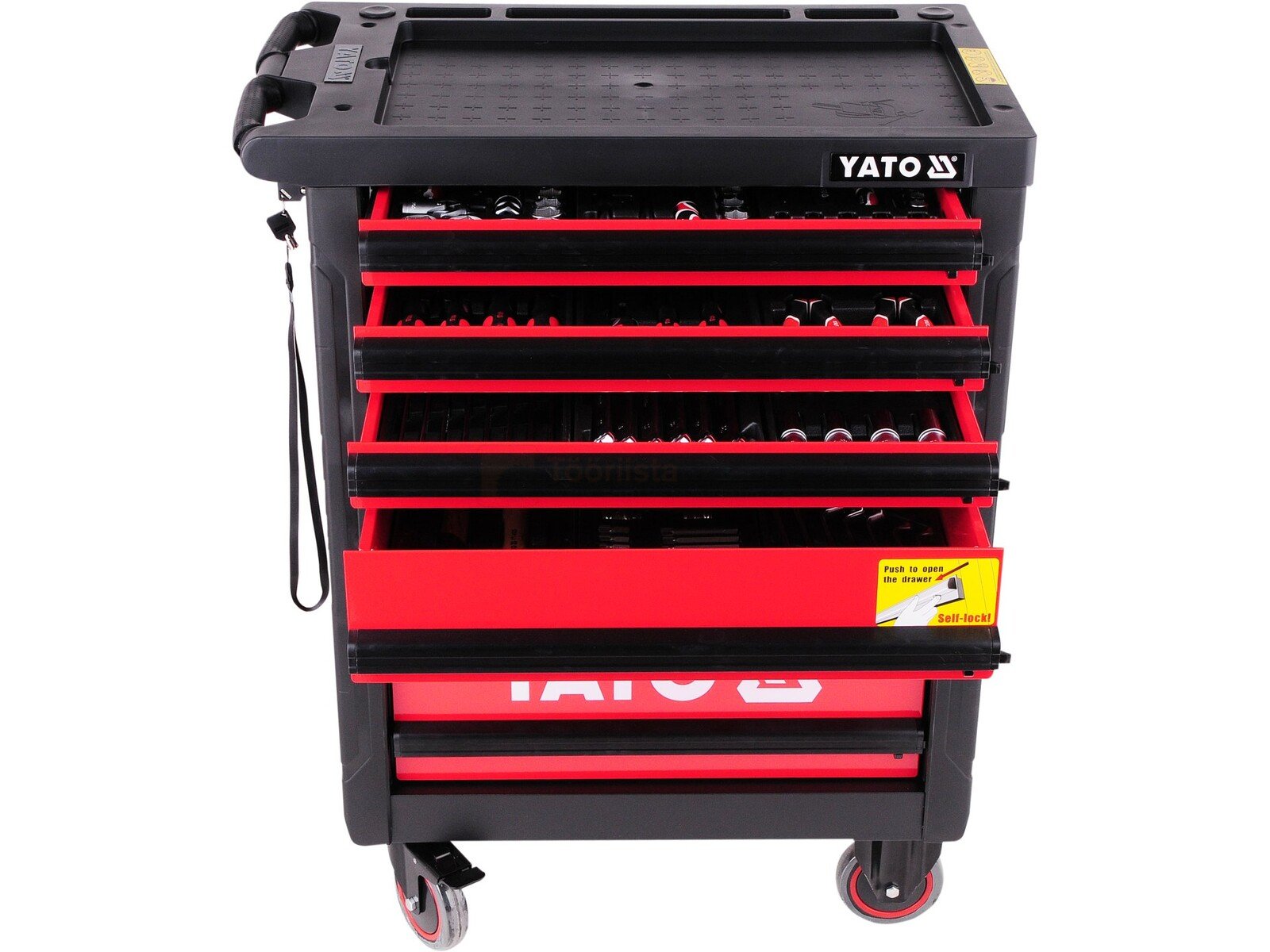 YATO tööriistakäru, 6 sahtlit, 177-osaline 8