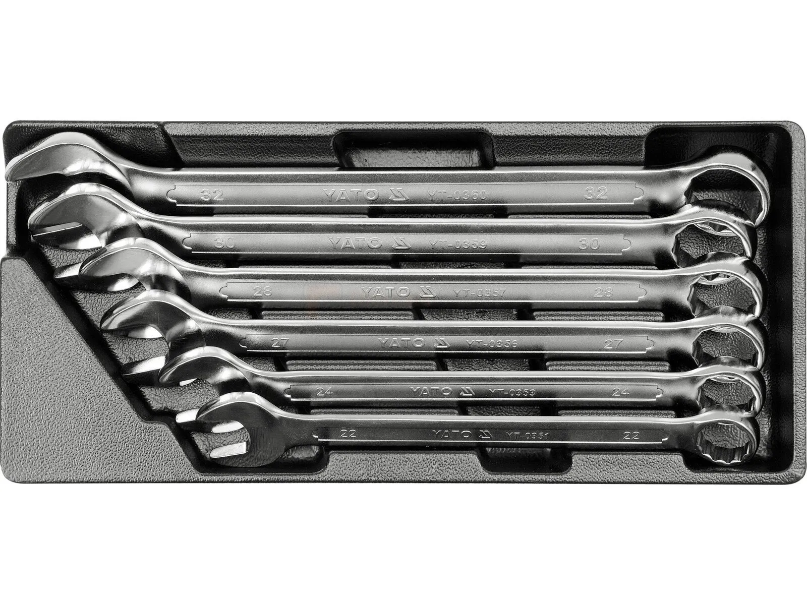 YATO combination wrench set 22-32 mm, 6-piece