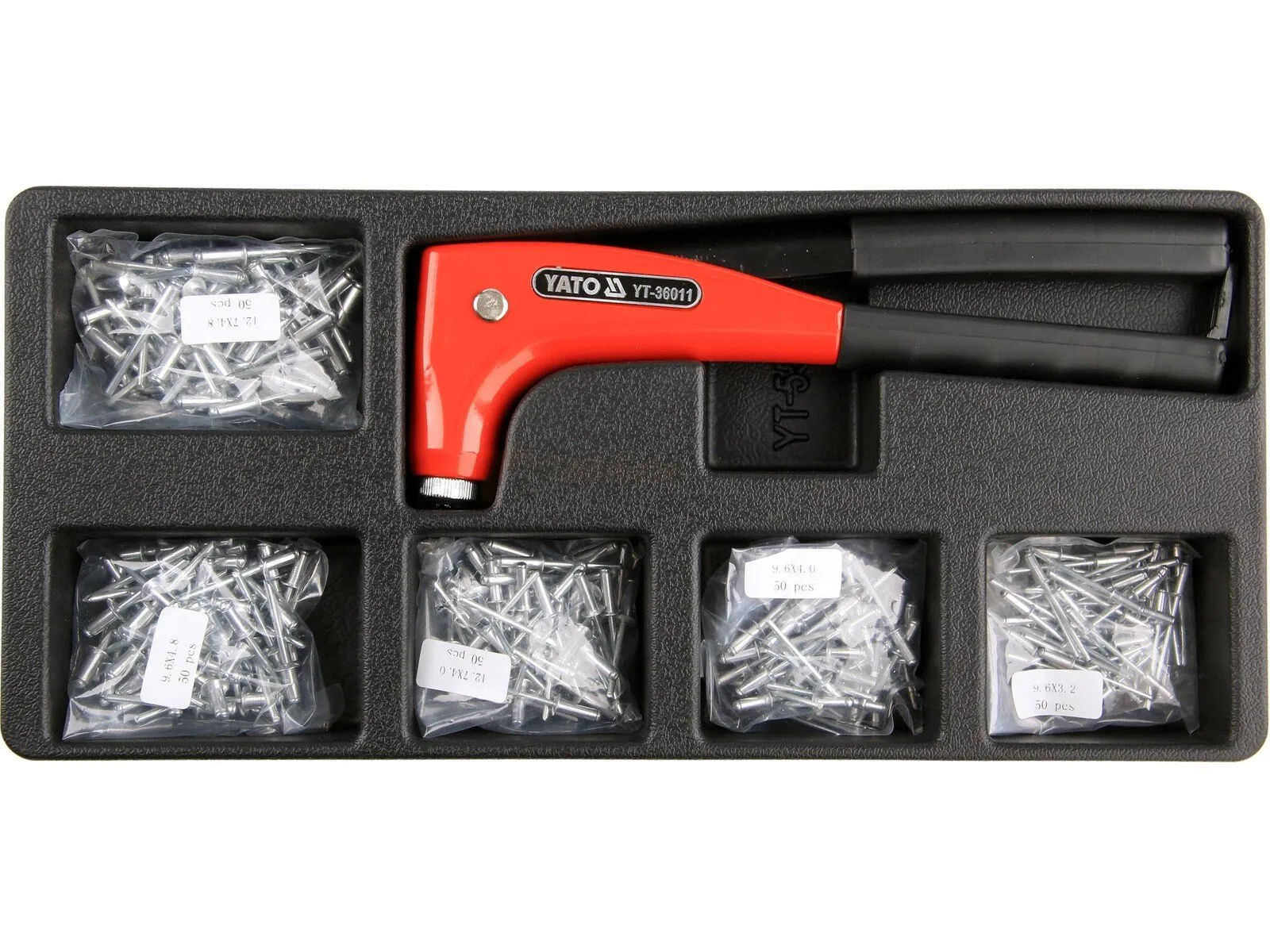YATO rivet pliers with rivets