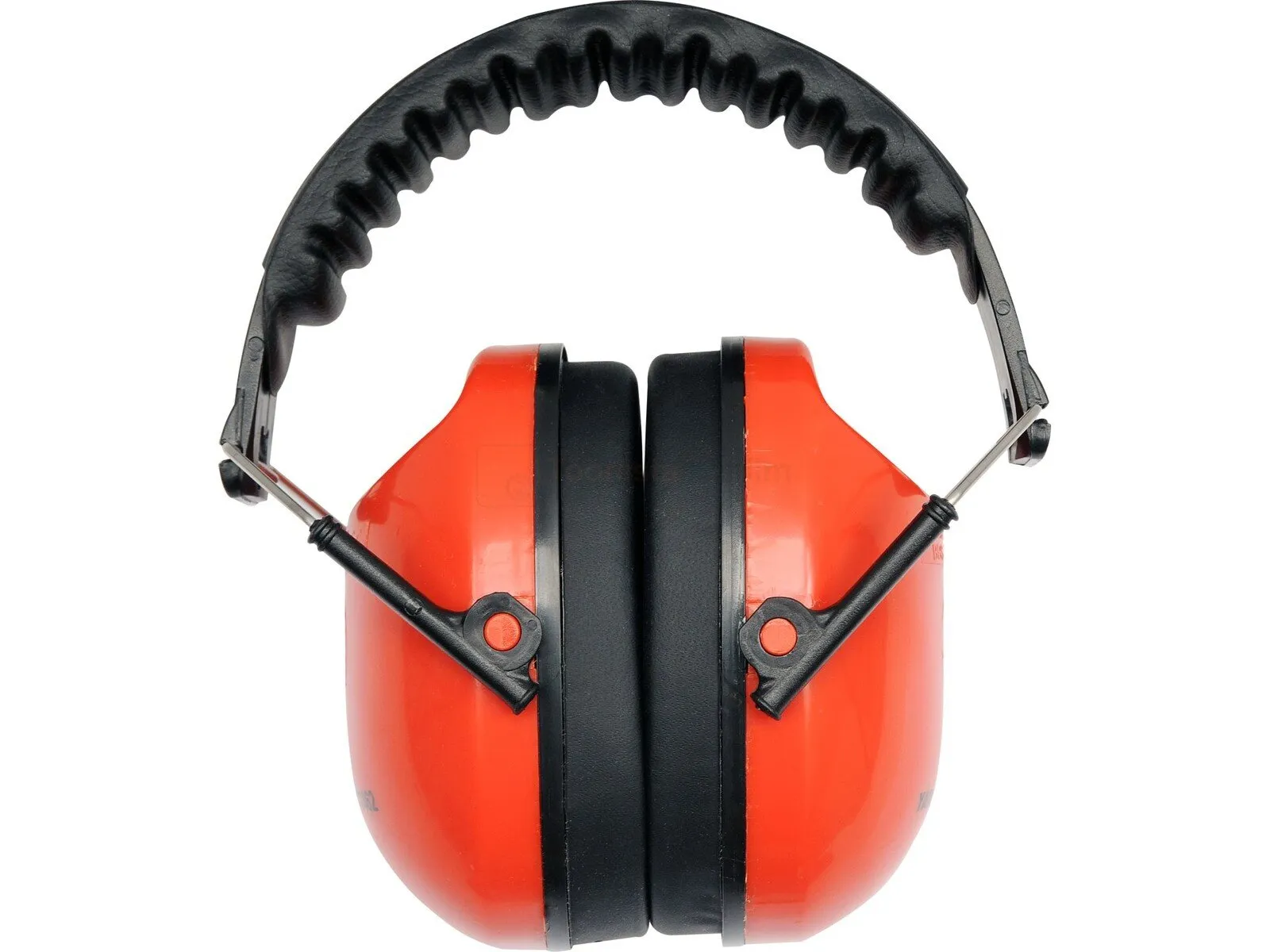 Pildil on Yato kõrvaklapid, täpsemalt EAR MUFF 23dB, mis on oranžid ja mustad ning mõeldud müra summutamiseks.