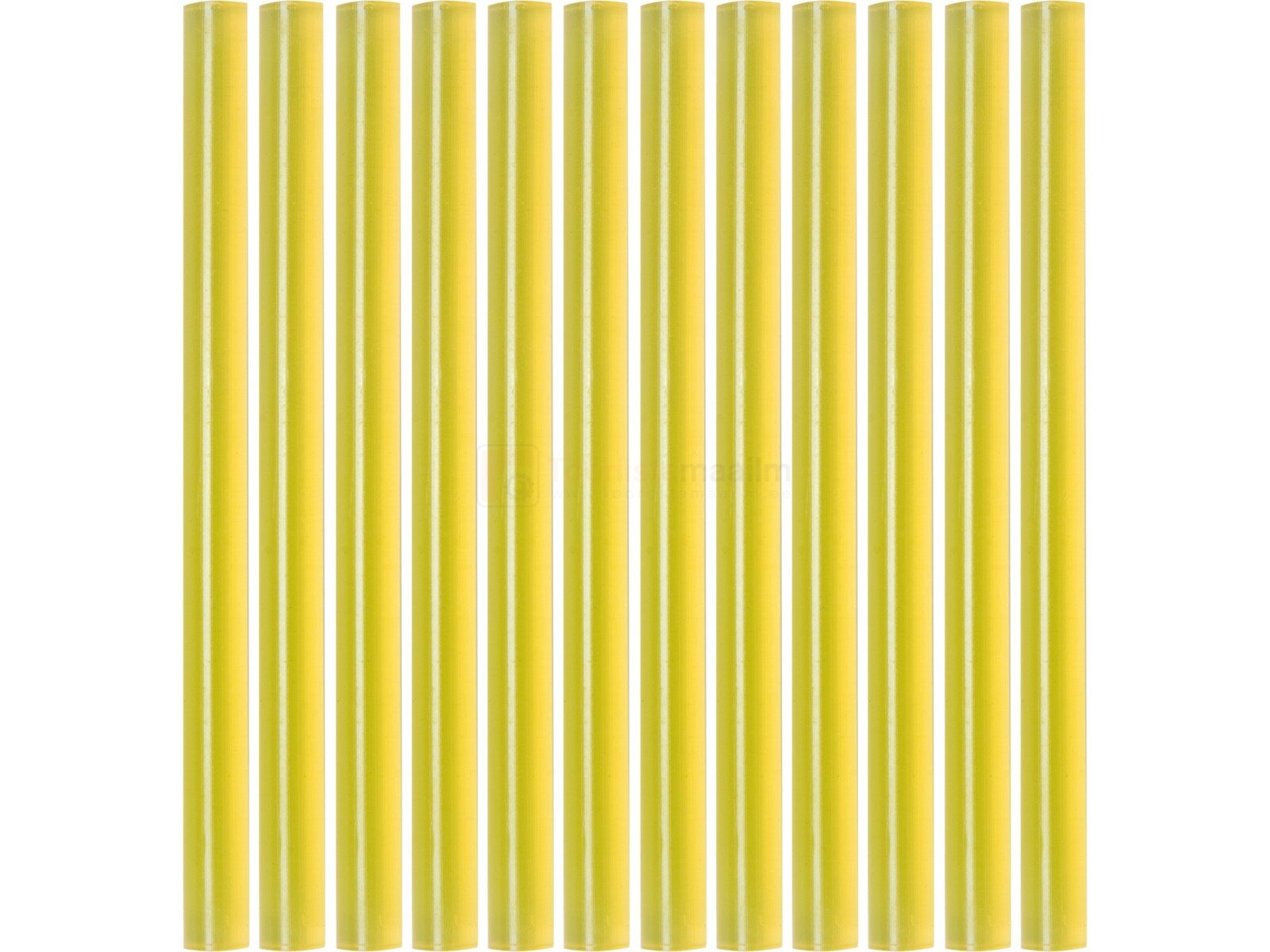 Pildil on virnas paigutatud Yato liimipulkade komplekt, mis on erekollased.