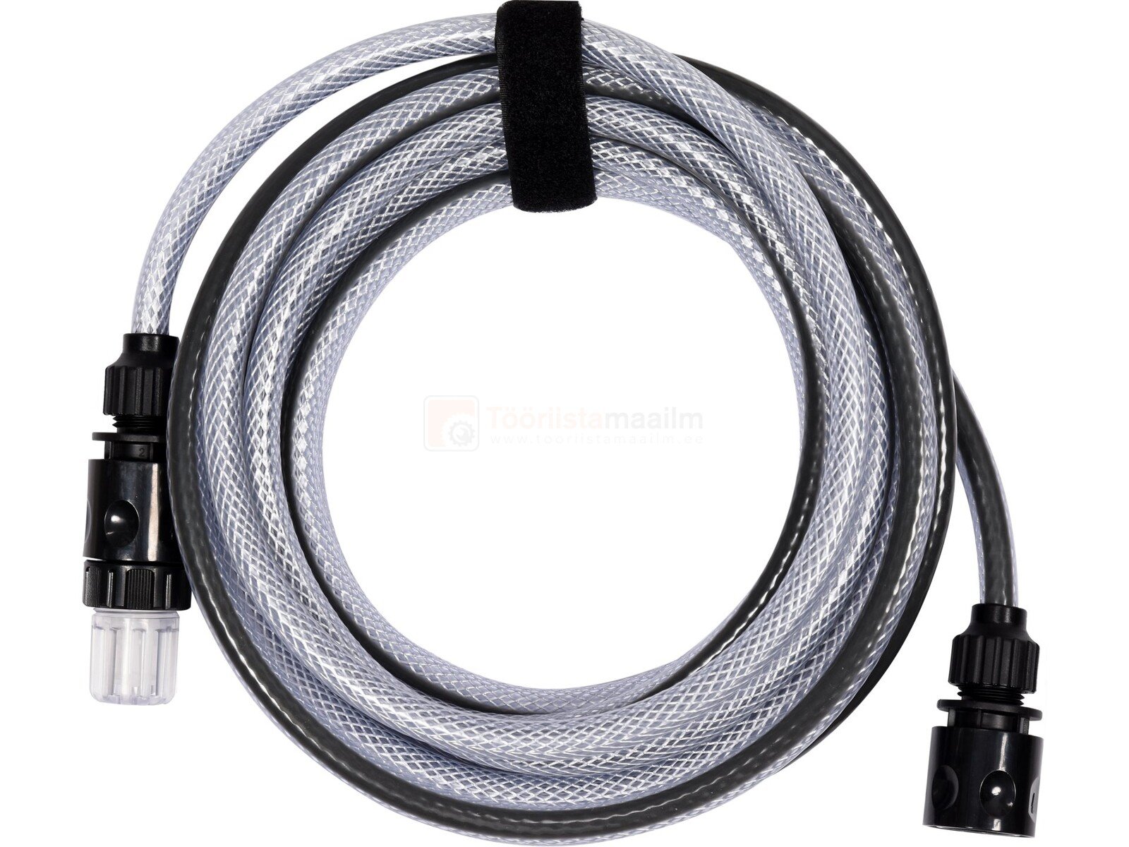 Pildil on Yato survepesuri 18V 23BAR - BODY voolik, mis on keritud ja kinnitatud takjapaelaga.