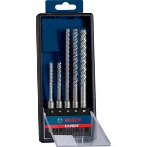 Smūginių grąžtų rinkinys Bosch EXPERT SDS-Plus 7X 5/6/6/8/10 mm, 5 dalių