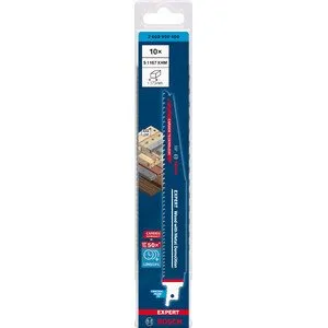 Bosch otssae terad EXPERT Wood with Metal Demolition S 1167 XHM 10 tk