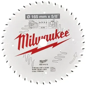 Milwaukee saeketaste komplekt puidule 165 x 15,87 mm 24 / 40 hammast 2-osaline