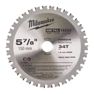 Milwaukee saeketas metallile 150 x 20 mm, 34 hammast