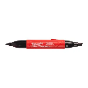 Milwaukee marker Inkzall, su aštriu / smulkiu galu, juodas