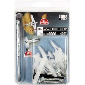 7 mm kipsile-max koormus 15 kg - 10 tk + puur