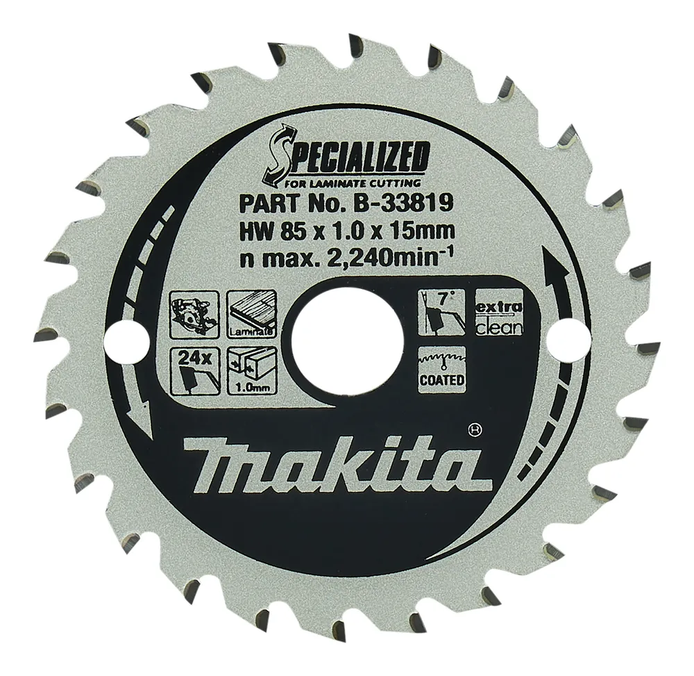 Makita saeketas 85 x 15 x 1 mm 7° T24 B-33819 laminaadile