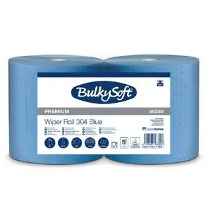 BulkySoft Wiper 304 rūpnieciskais ruļļu dvielis zils 0,26 x 304 m 1 gab.