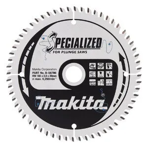 Makita saeketas 165 x 20 x 2,0 mm 60T 5° MDF/laminaat