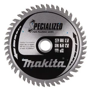 Makita saeketas 165 x 20 x 2,0 mm 48T 5°, Corian komposiitkivile