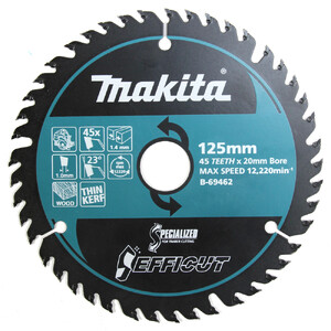 Makita pjūklas EFFICUT 125 x 20 x 1,4 mm 45T