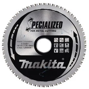 Makita zāģa disks 185 x 30 x 1,25 mm 60T, plānam metālam