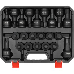 YATO impact socket set 3/4" TORX/HEX 22-piece