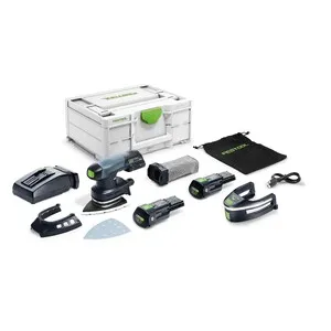 Festool akumuliatorinis ir tinklo maitinimo trikampis šlifuoklis DTSC 400 3,0 I-Plus 578848