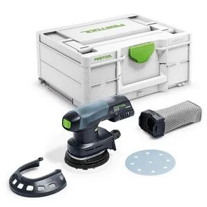 Festool аккумуляторная и сетевая эксцентриковая шлифовальная машина ETSC 125-Basic, без аккумулятора и зарядного устройства