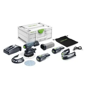 Festool akumuliatorinis ir tinklo maitinimo ekscentrinis šlifuoklis ETSC 125 3,0 I-Plus 578854