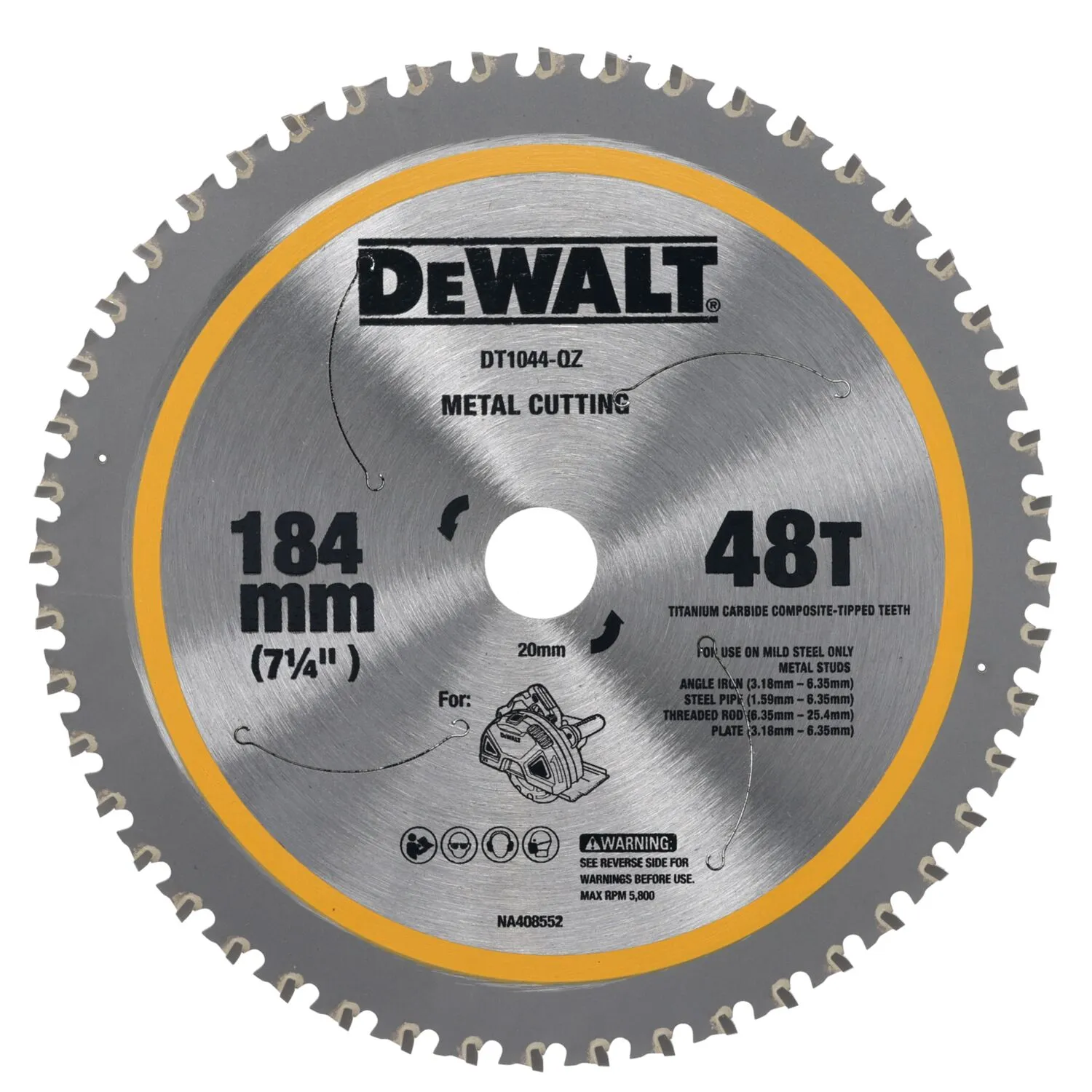 DeWalt pjūklas minkštam metalui CSB 184 X 20 mm 48T (DCS383)
