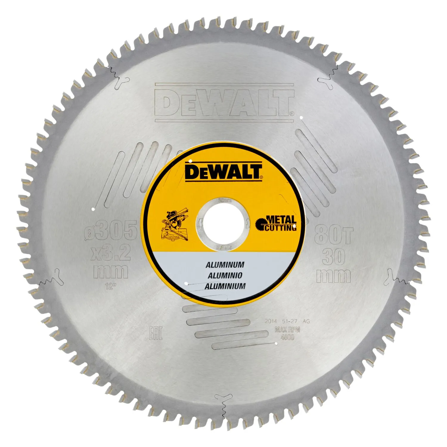 DeWalt saeketas 305 x 30 mm 80T