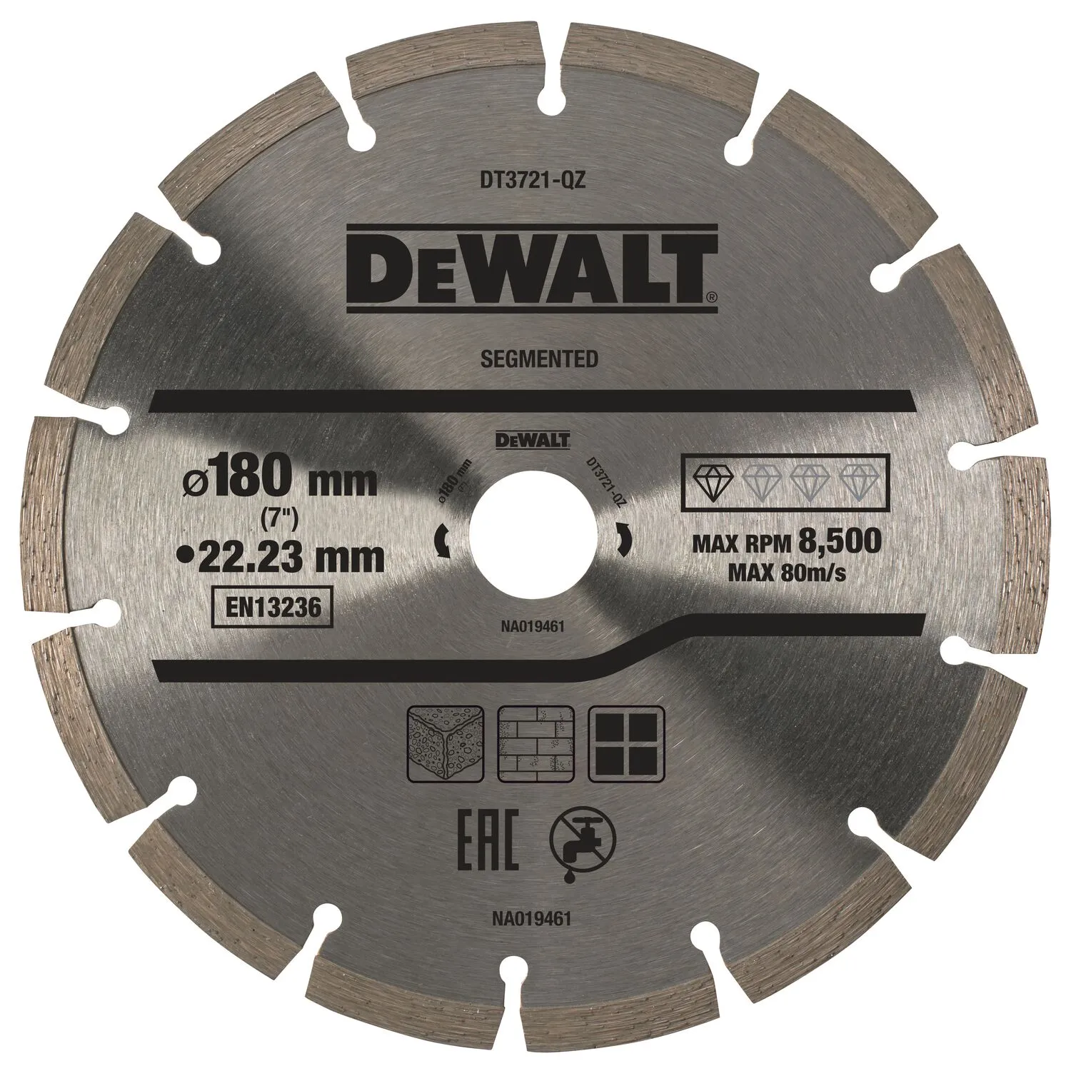 DeWalt teemantlõikeketas 180 x 22,2 mm (DT3721-QZ)