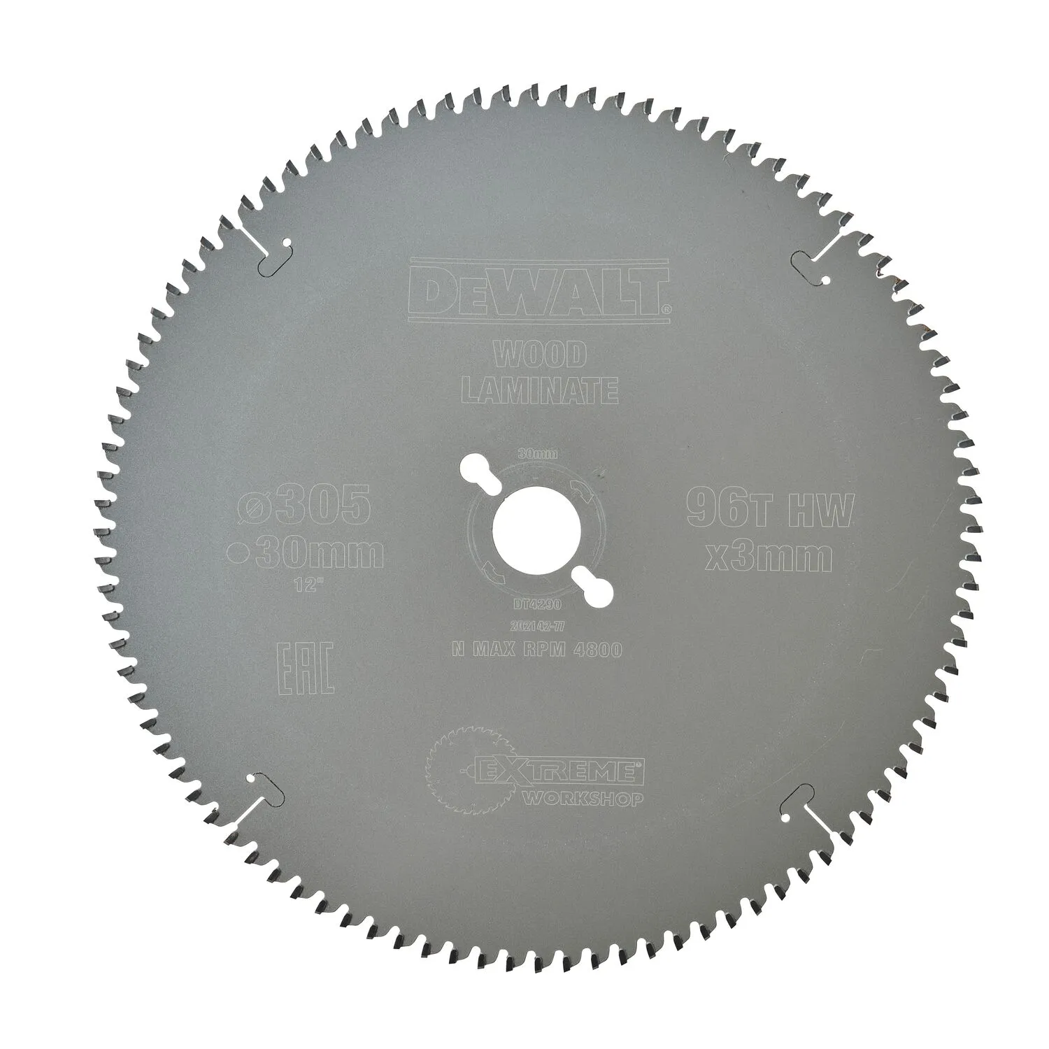 DeWalt saeketas 305 x 30 3,0 mm, 96H TCG -5° / eriti puhas jälg, AL