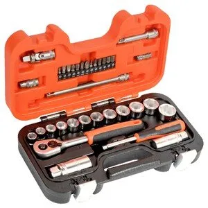 Bahco patronatslēgu komplekts 1/4" + 3/8" 33 daļu