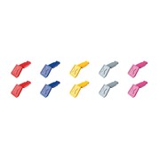 Knipex märgistusklambrite komplekt ColorCode mix 1, 10-osaline