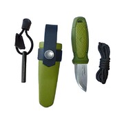 Pussnuga Morakniv Eldris Neck Knife Green, Fire Starter Kit