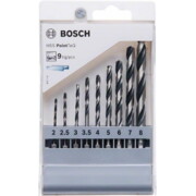 9-osaline Bosch HSS PointTeQ, DIN 338 metallipuuride komplekt 1/4" kuuskantsabaga