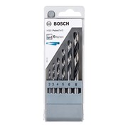 6-osaline Bosch HSS PointTeQ, DIN 338 metallipuuride komplekt