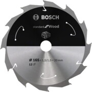 Saeketas Bosch 165 x 20/16 x 1,5 mm z12 - Standard for Wood